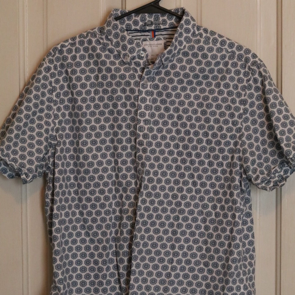 Denim & Flower button down shirt - Men’s large